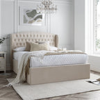 Cadre de lit coffre en velours Sailsbury