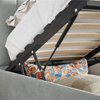 Lit coffre ottoman en velours Marilyn