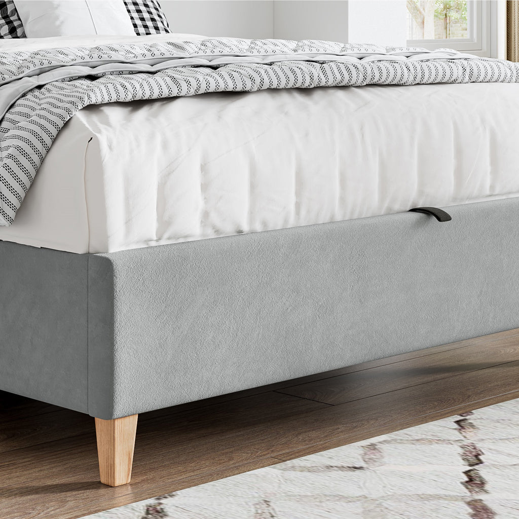 Lit coffre ottoman en velours Marilyn