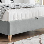 Lit coffre ottoman en velours Marilyn