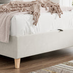 Lit coffre ottoman en velours Marilyn