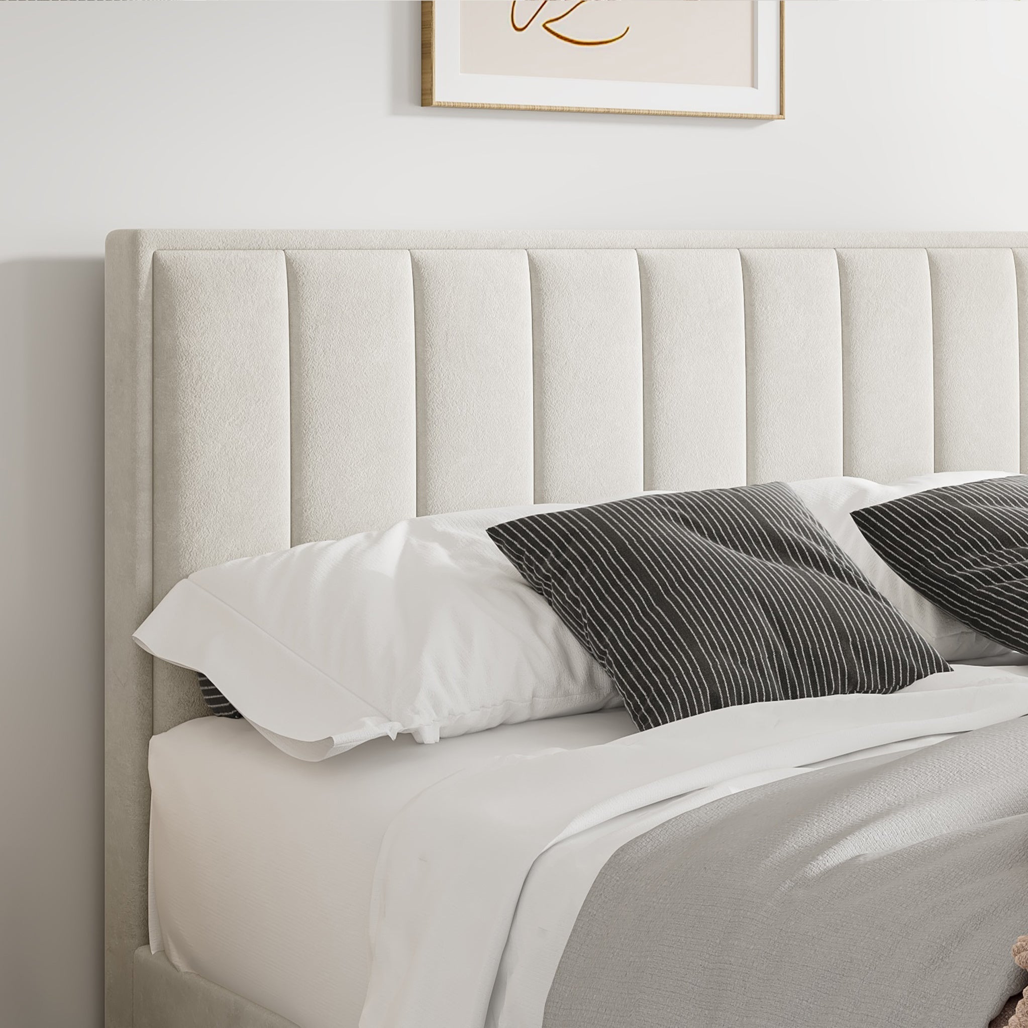 Lit coffre ottoman en velours Marilyn