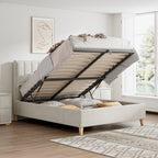 Lit coffre ottoman en velours Marilyn