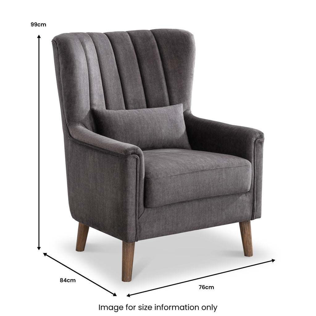 Fauteuil Lucille en velours