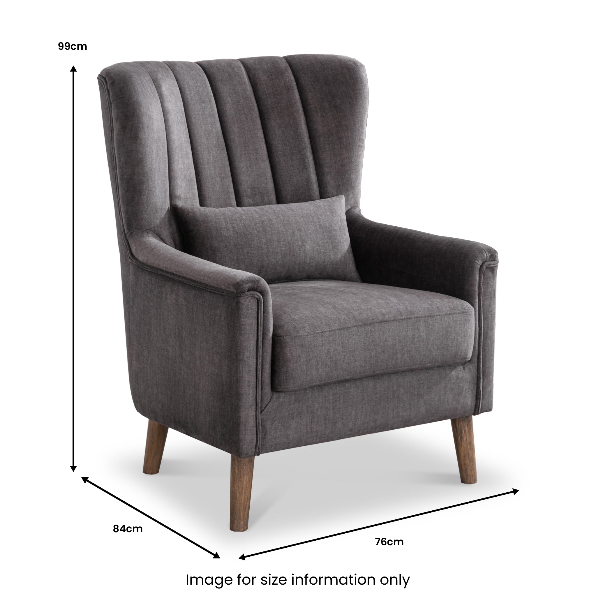 Fauteuil Lucille en velours