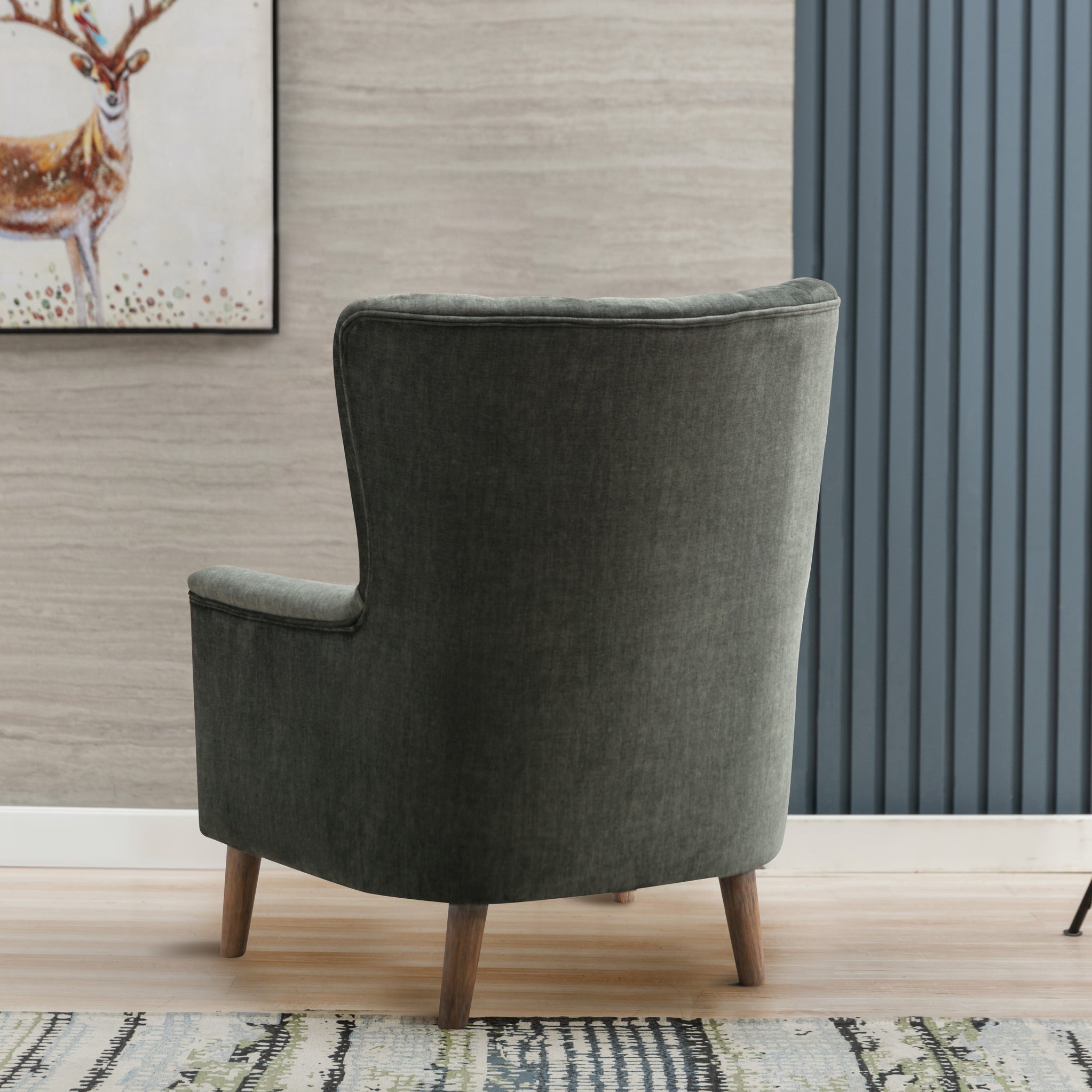 Fauteuil Lucille en velours