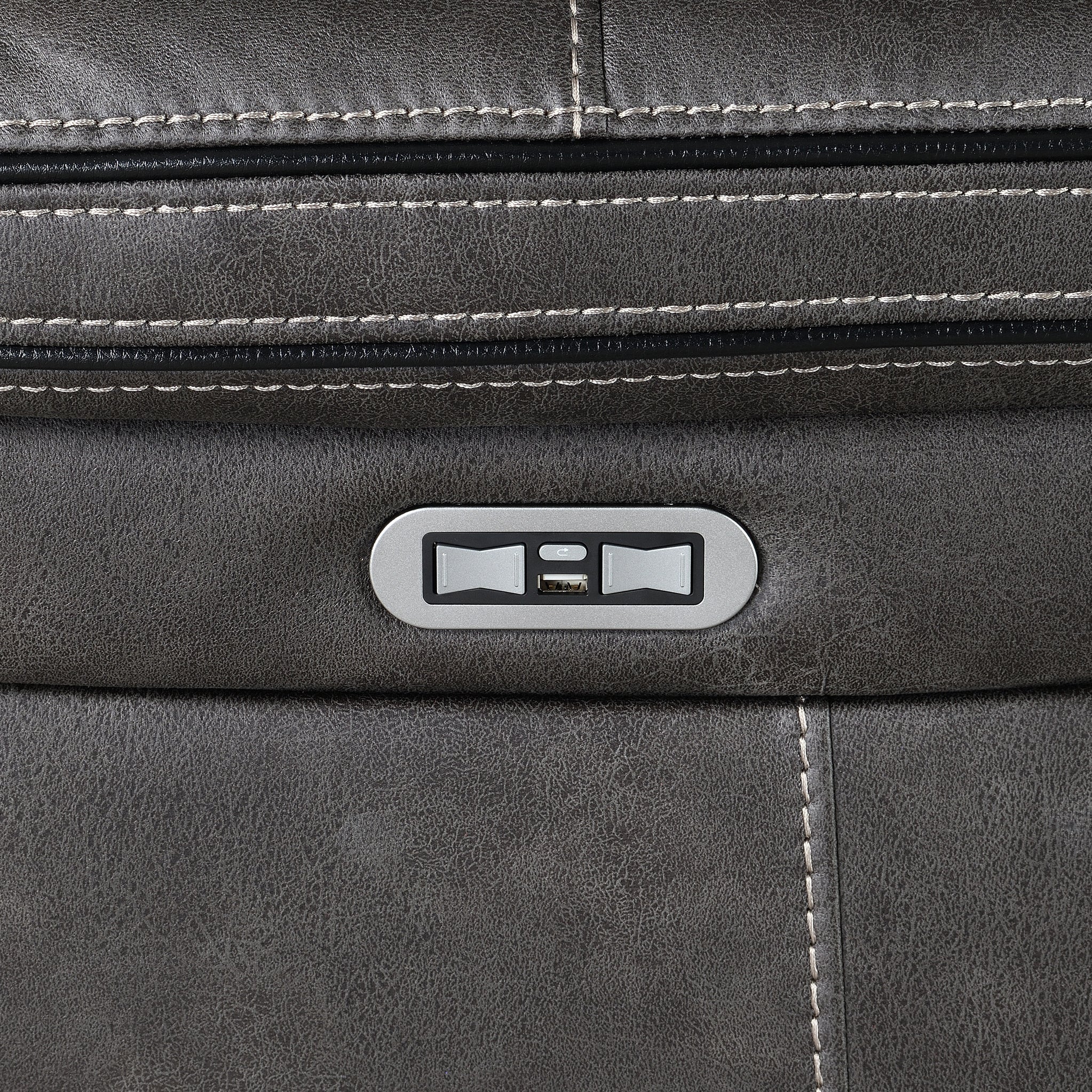 Fauteuil inclinable électrique Micah en similicuir