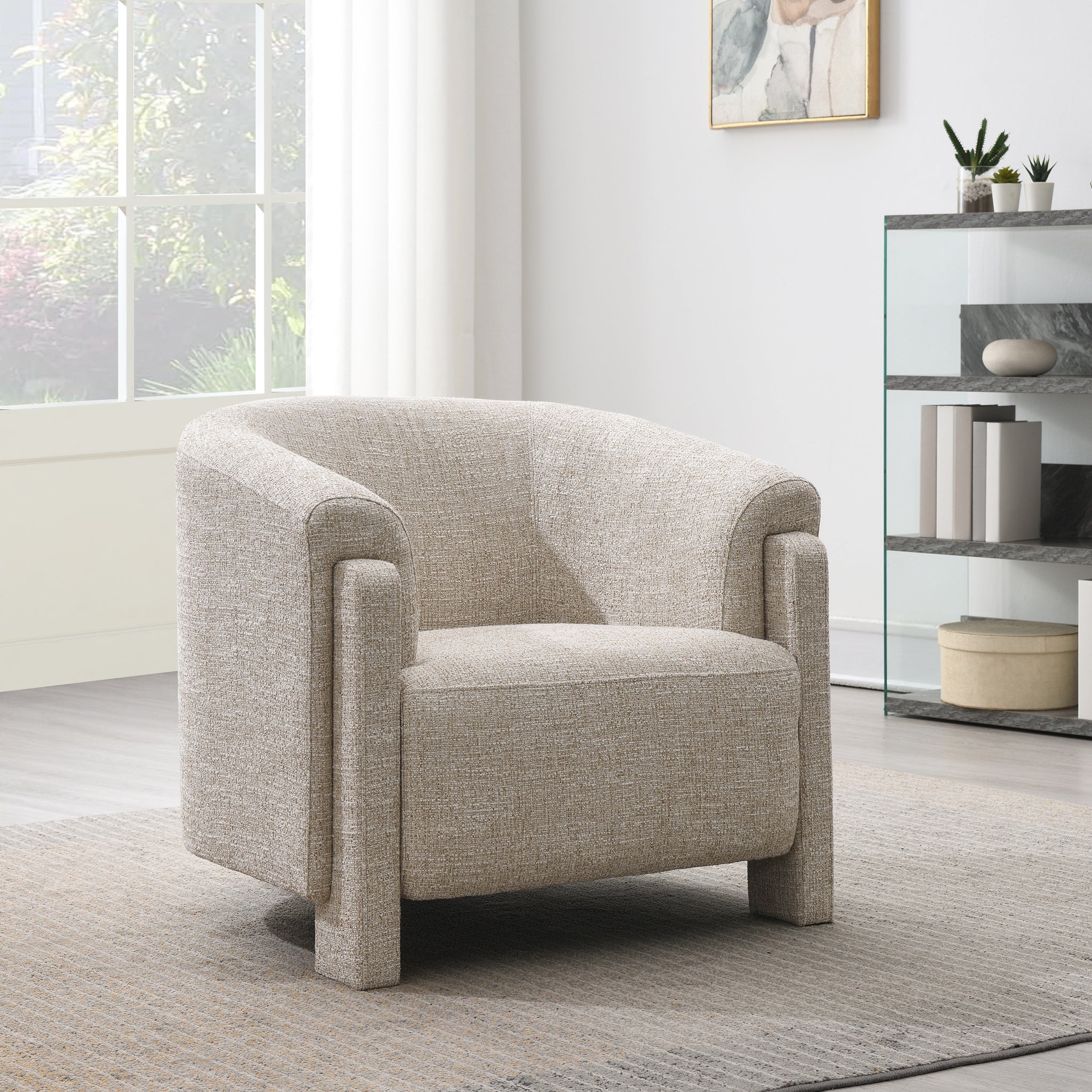 Fauteuil d'appoint incurvé Callistro