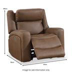 Fauteuil inclinable électrique Lambeth en similicuir