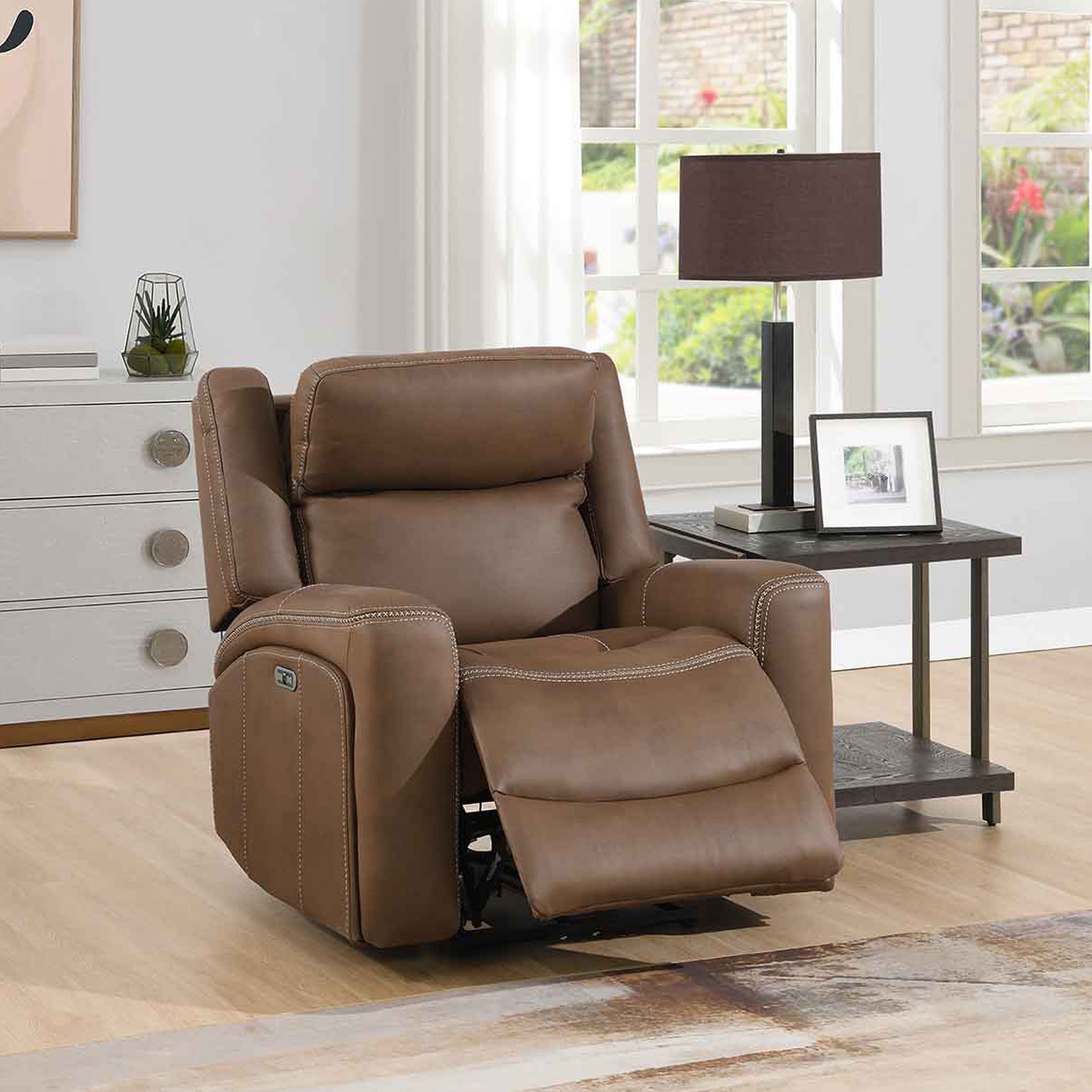 Fauteuil inclinable électrique Lambeth en similicuir