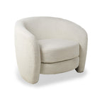 Fauteuil baquet Kendry blanc bouclé