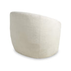 Fauteuil baquet Kendry blanc bouclé