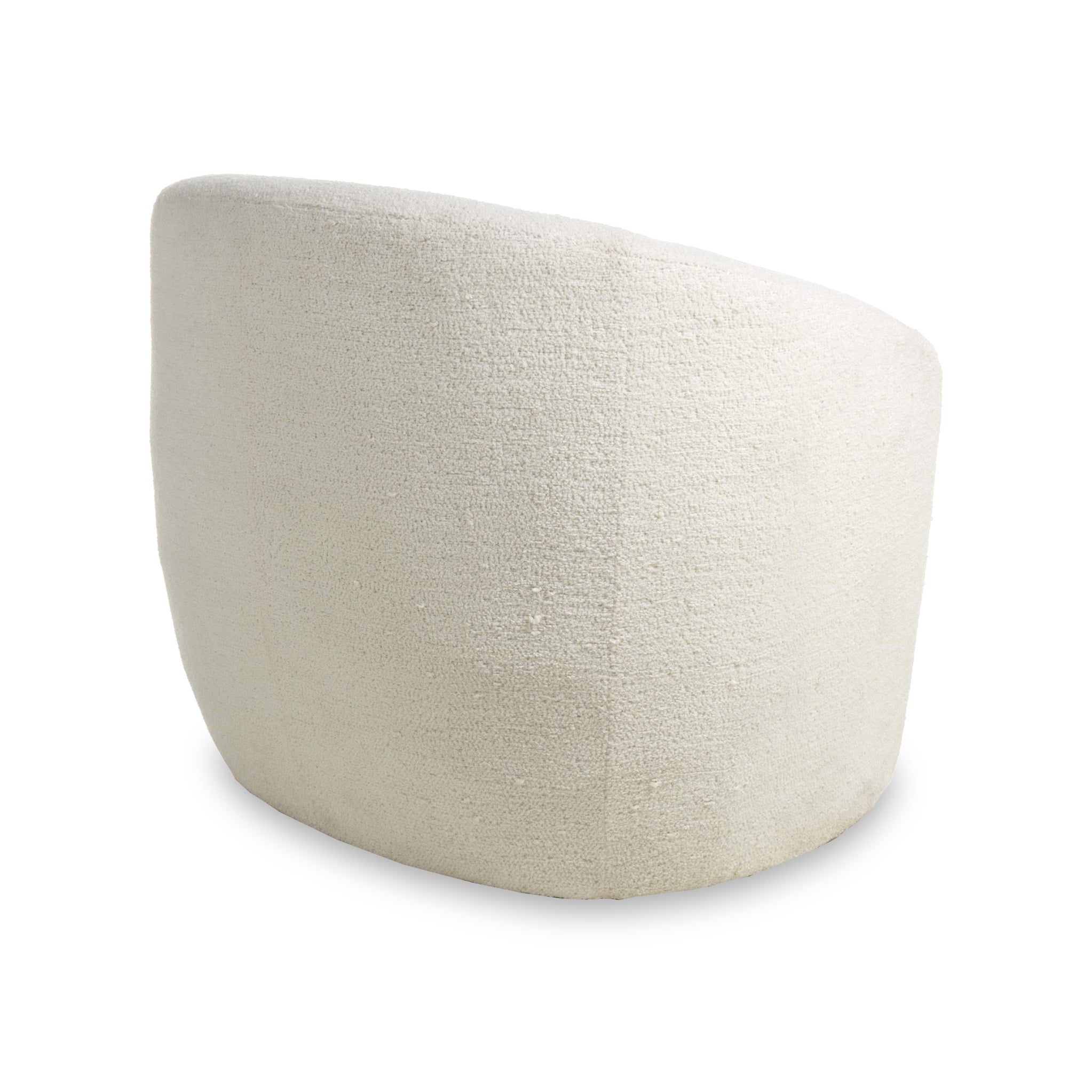 Fauteuil baquet Kendry blanc bouclé