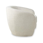 Fauteuil baquet Kendry blanc bouclé