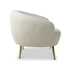 Fauteuil baignoire Elska White Boucle