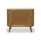 Buffet Leo à 2 portes en bois de manguier à lattes