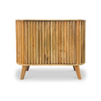 Buffet Leo à 2 portes en bois de manguier à lattes