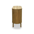 Buffet Leo à 2 portes en bois de manguier à lattes