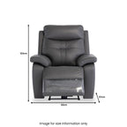 Fauteuil inclinable électrique en cuir Talbot