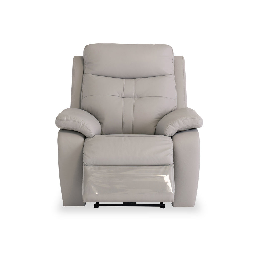 Fauteuil inclinable électrique en cuir Talbot