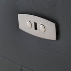 Fauteuil inclinable électrique en cuir Talbot