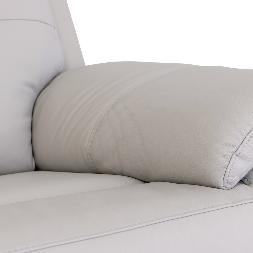 Fauteuil inclinable électrique en cuir Talbot