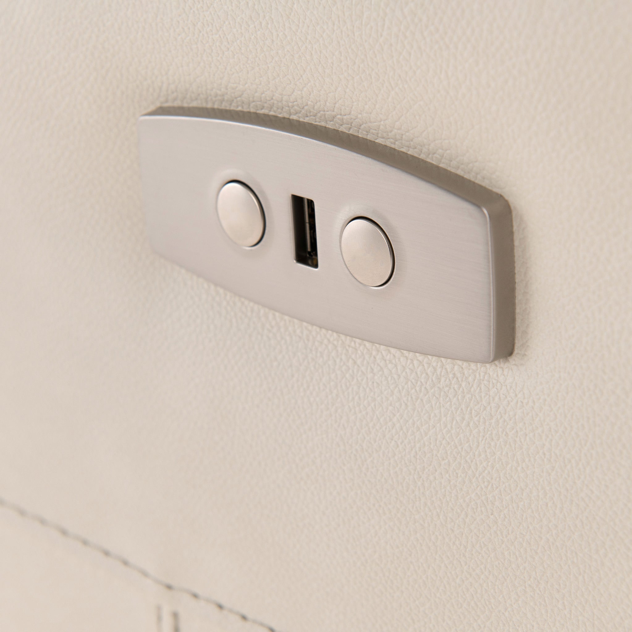 Fauteuil inclinable électrique en cuir Talbot