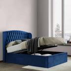 Cadre de lit coffre en velours Sailsbury