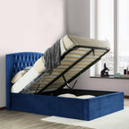 Cadre de lit coffre en velours Sailsbury