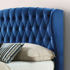 Cadre de lit coffre en velours Sailsbury