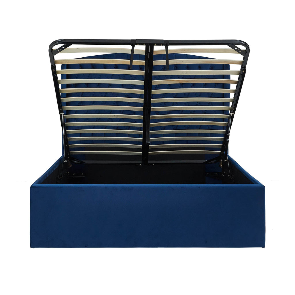 Cadre de lit coffre en velours Sailsbury