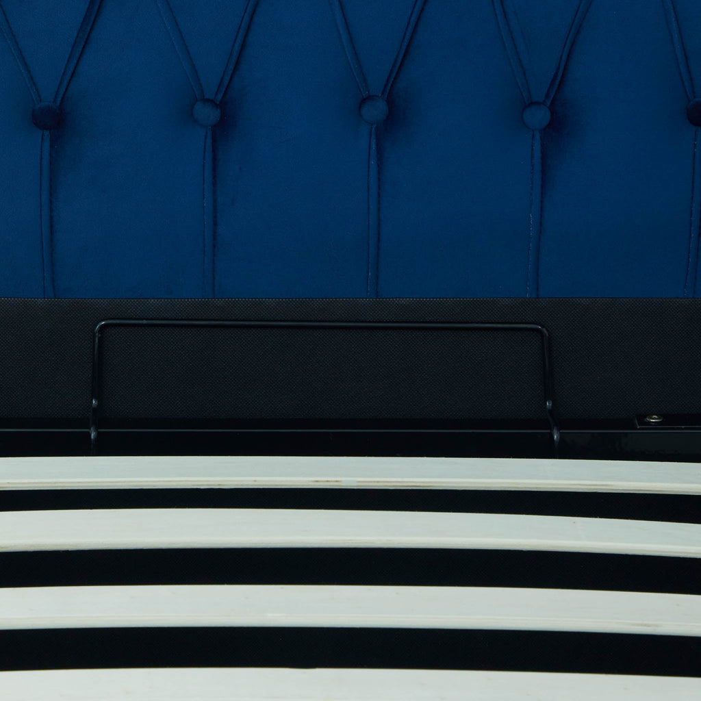 Cadre de lit coffre en velours Sailsbury