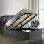 Cadre de lit coffre en velours Sailsbury