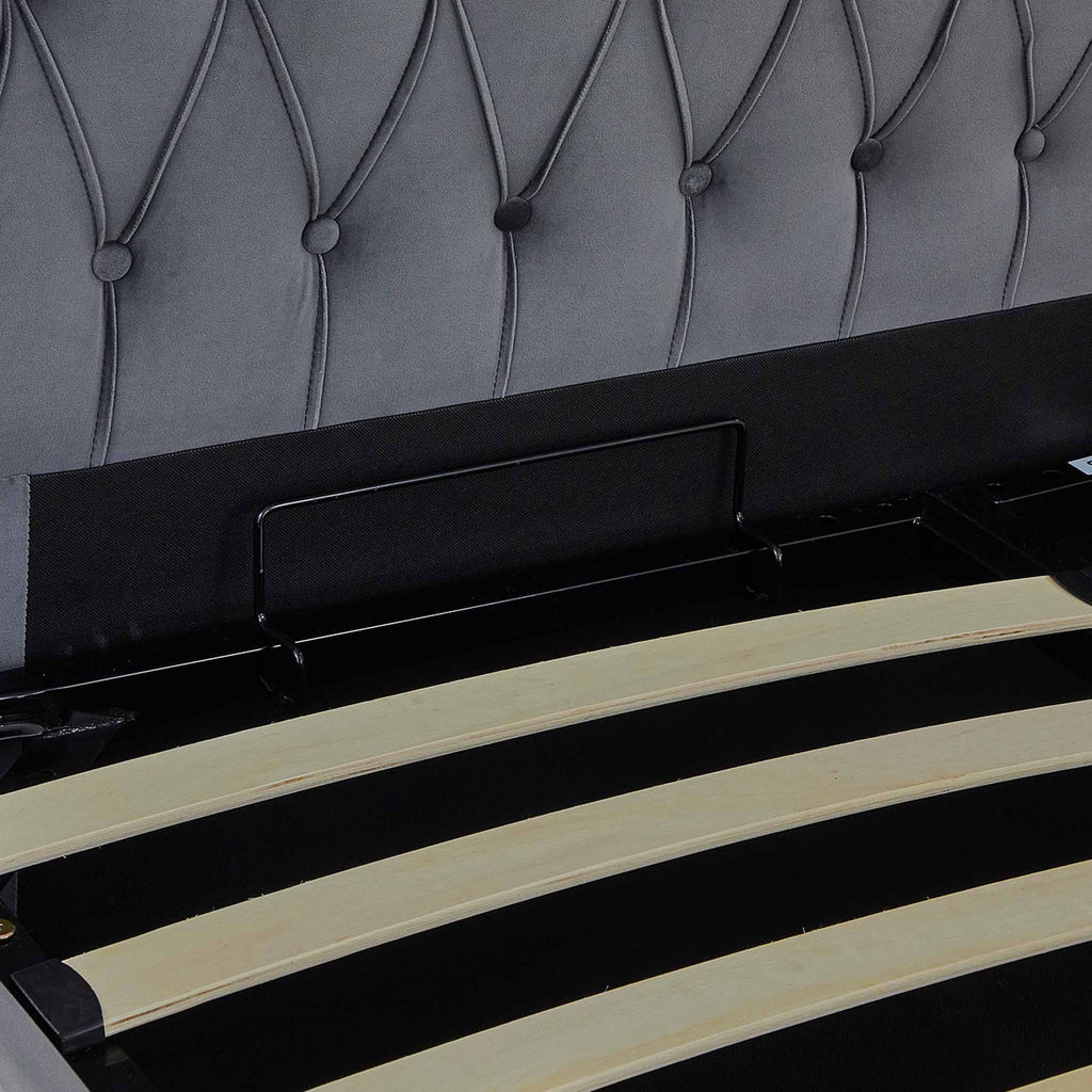 Cadre de lit coffre en velours Sailsbury