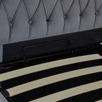 Cadre de lit coffre en velours Sailsbury