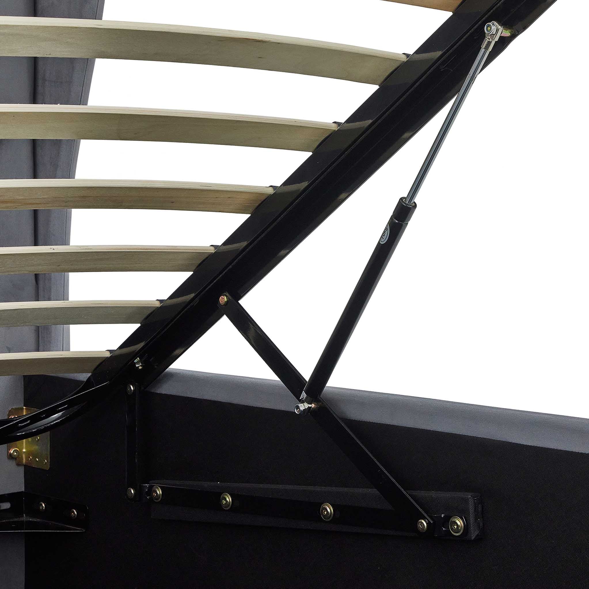 Cadre de lit coffre en velours Sailsbury