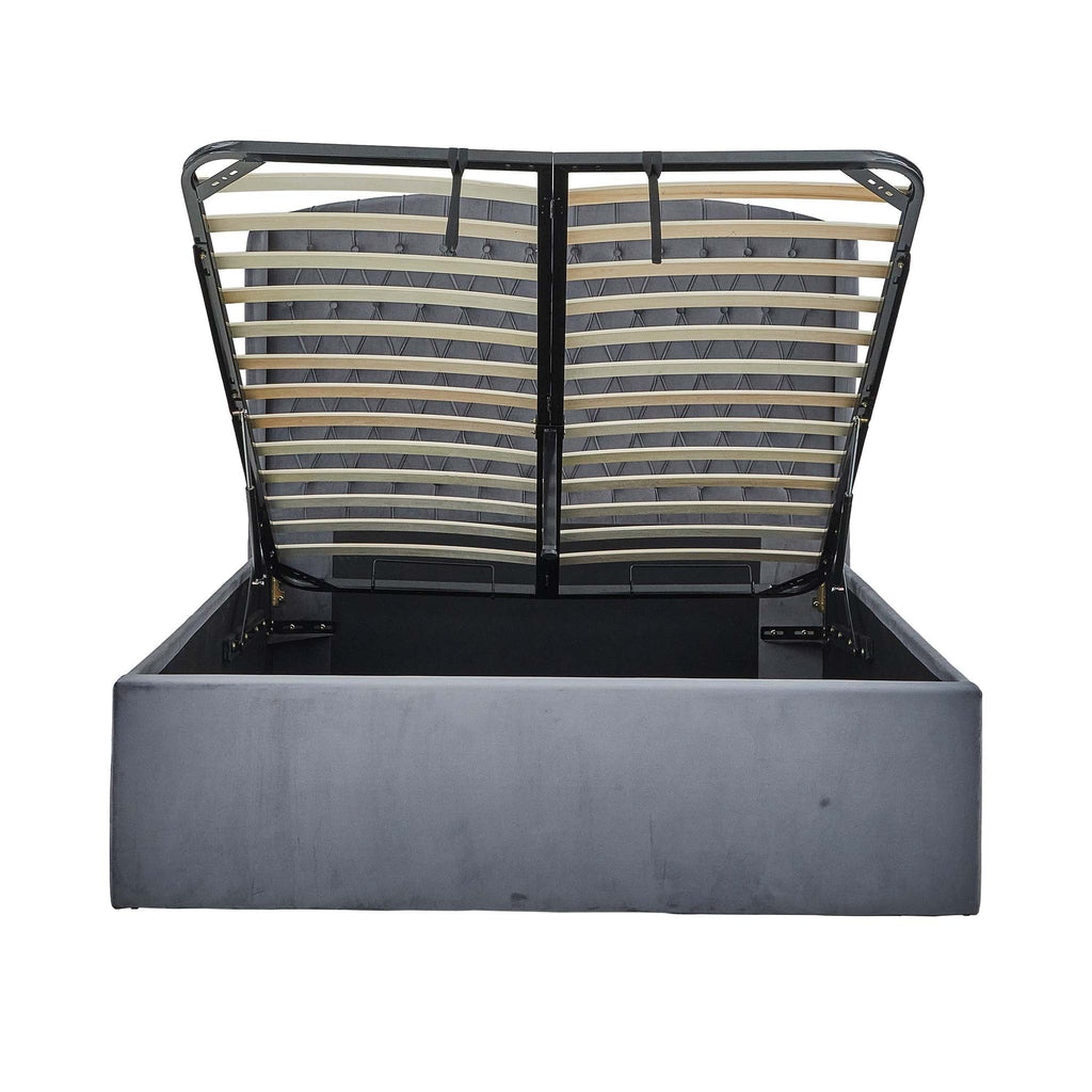 Cadre de lit coffre en velours Sailsbury