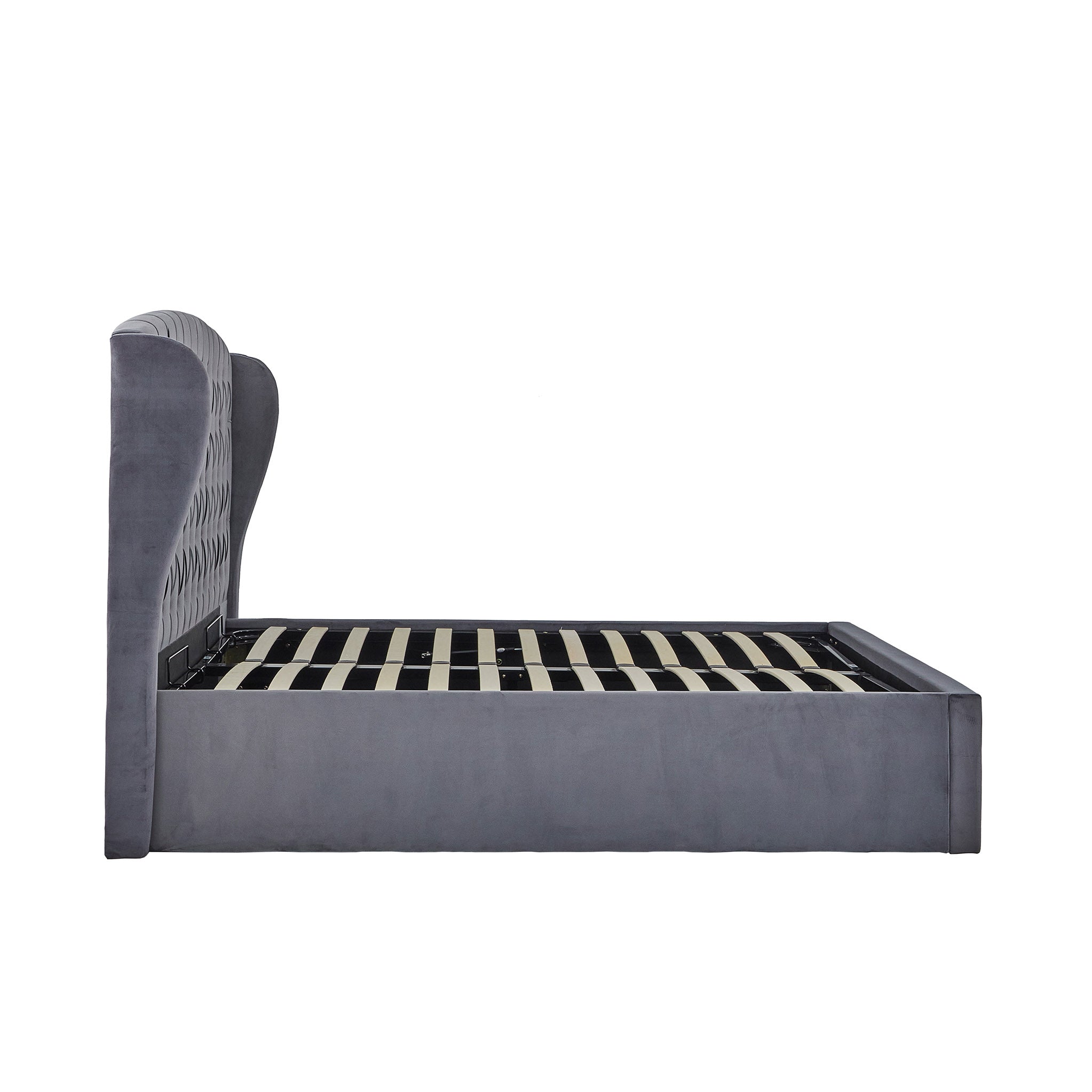 Cadre de lit coffre en velours Sailsbury