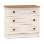 Commode Brixham crème à 3 tiroirs