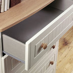 Commode Brixham crème à 5 tiroirs