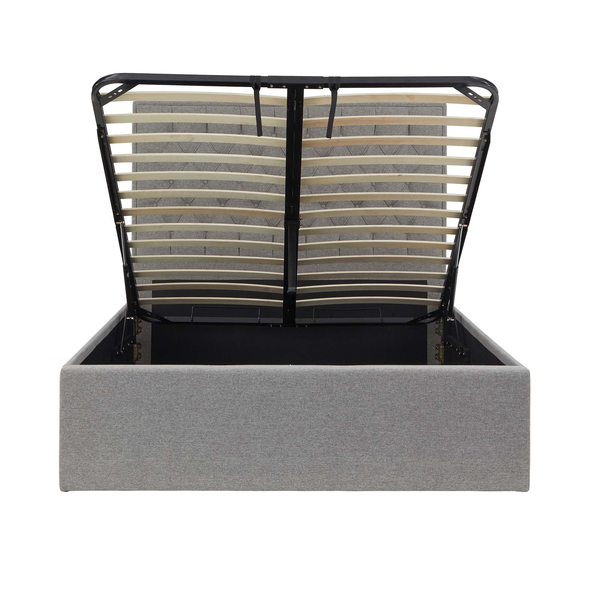 Cadre de lit coffre ottoman rembourré Sutton