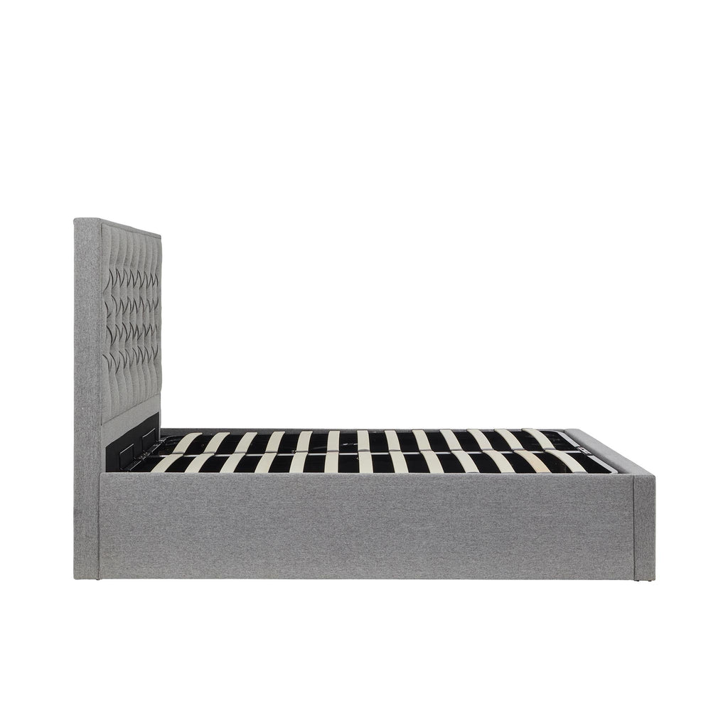 Cadre de lit coffre ottoman rembourré Sutton