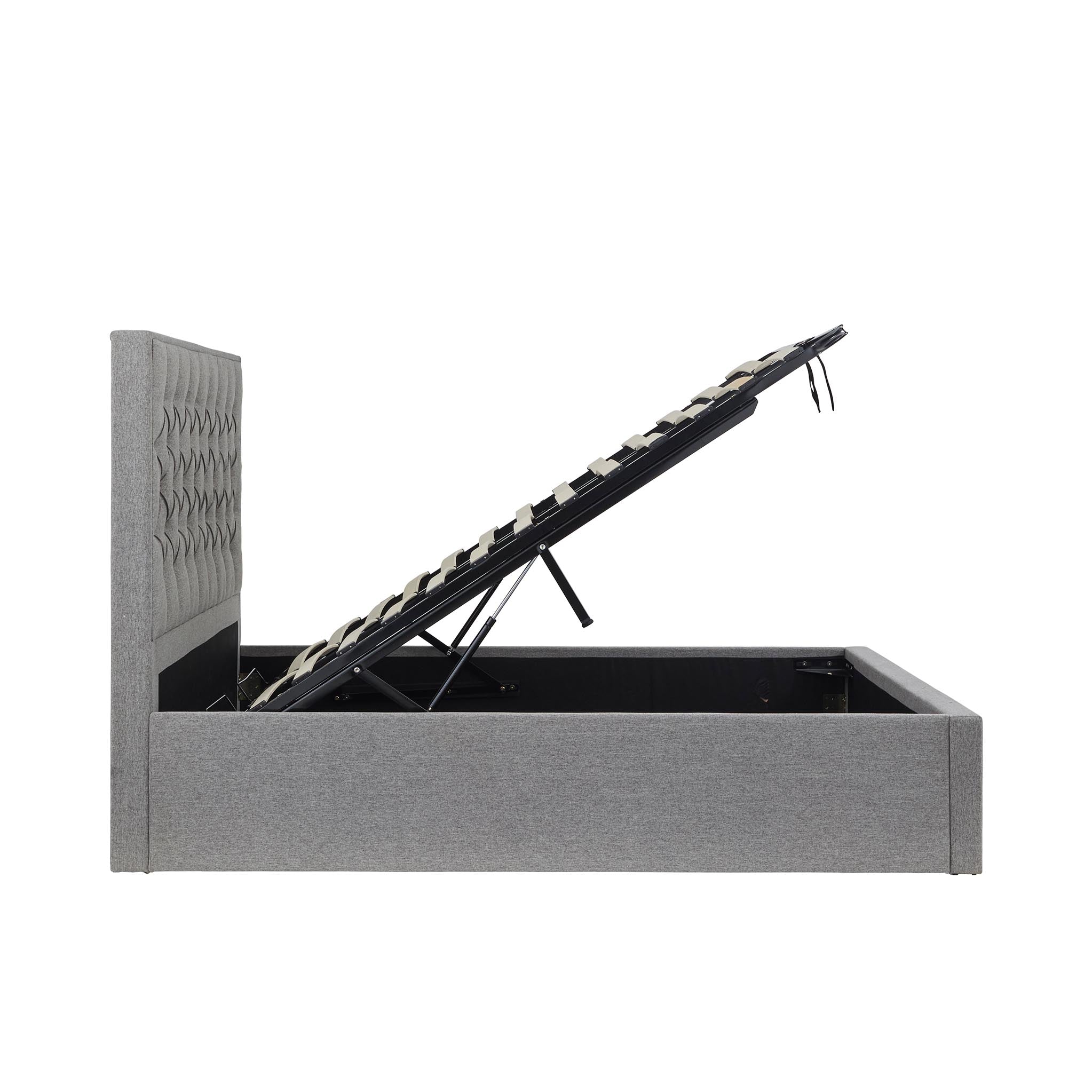 Cadre de lit coffre ottoman rembourré Sutton