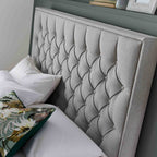 Cadre de lit coffre ottoman rembourré Sutton