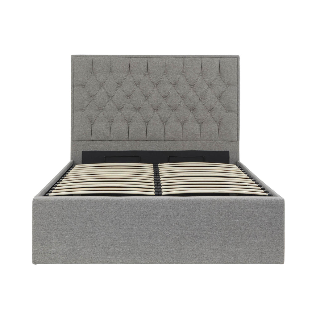 Cadre de lit coffre ottoman rembourré Sutton