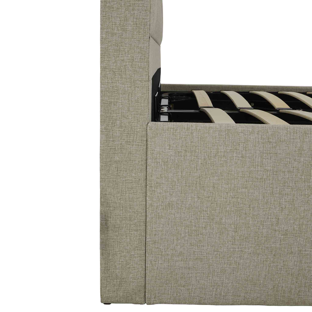 Cadre de lit coffre ottoman rembourré Sutton