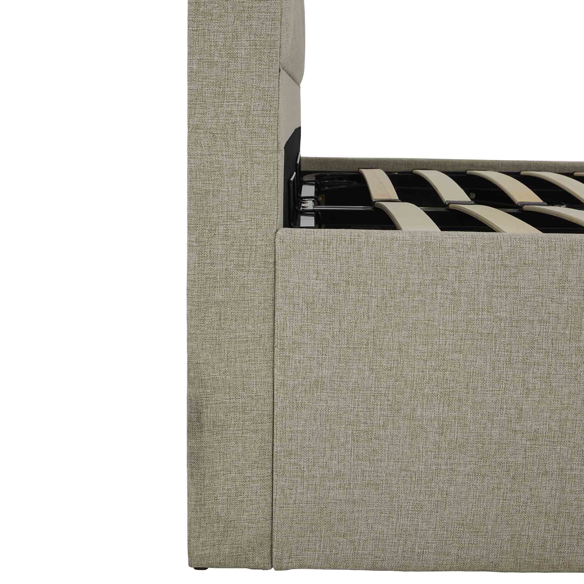 Cadre de lit coffre ottoman rembourré Sutton