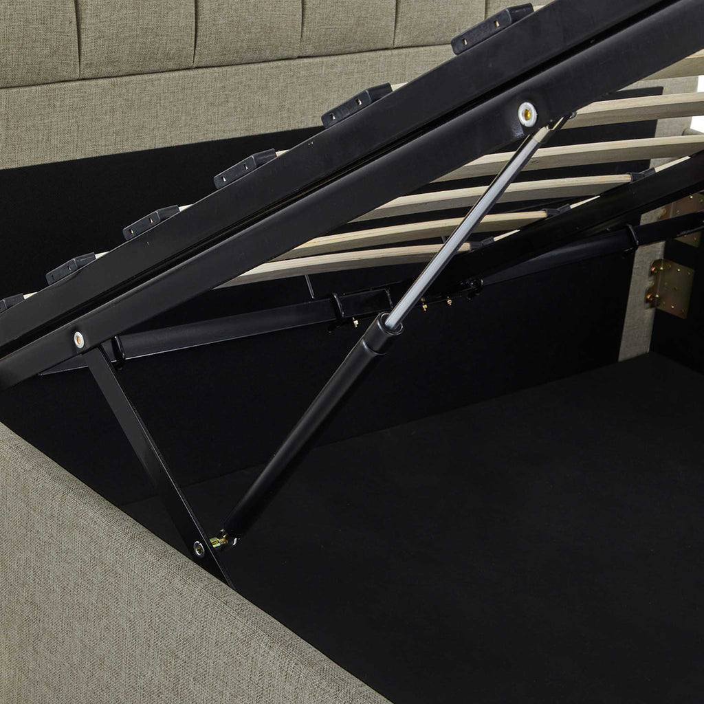 Cadre de lit coffre ottoman rembourré Sutton