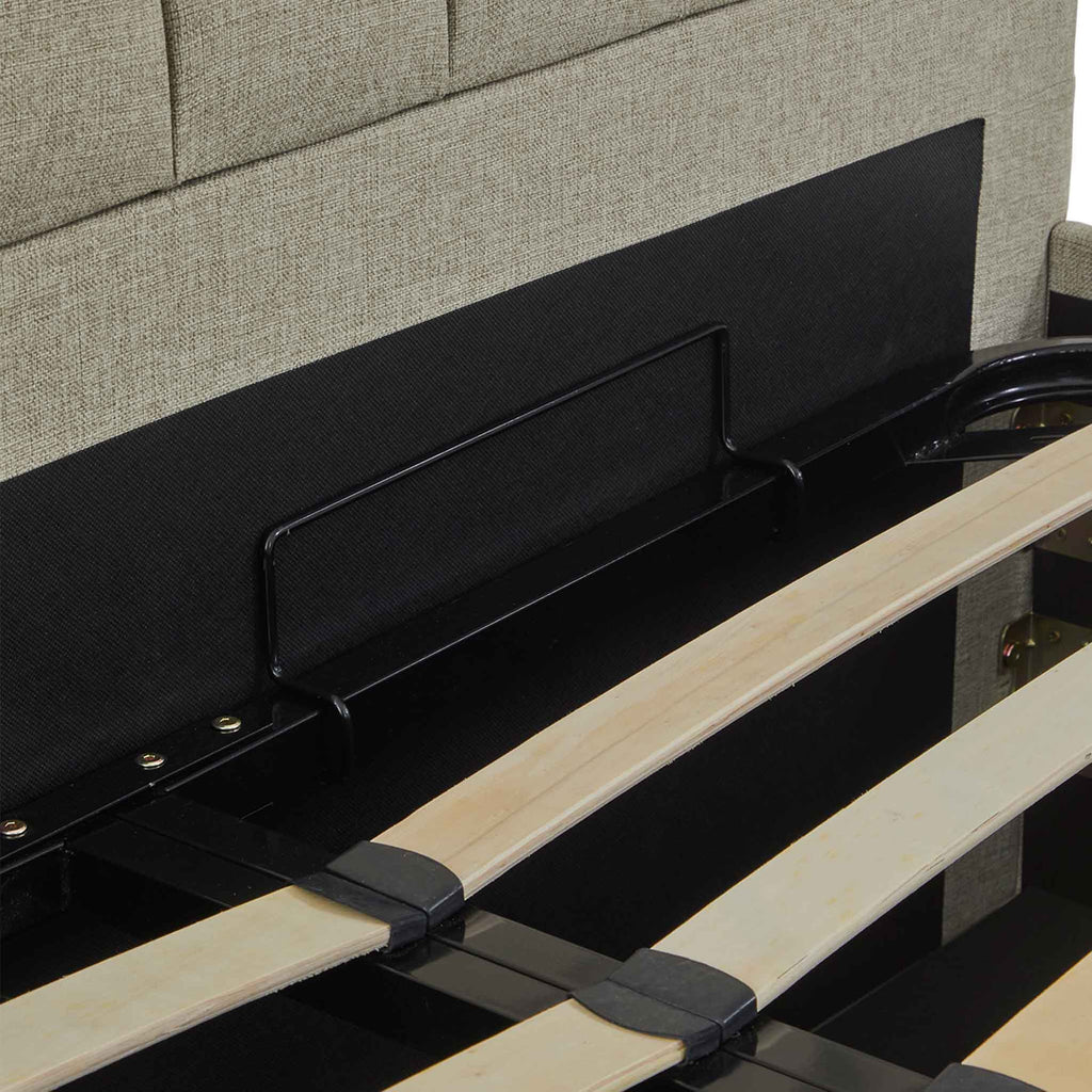 Cadre de lit coffre ottoman rembourré Sutton