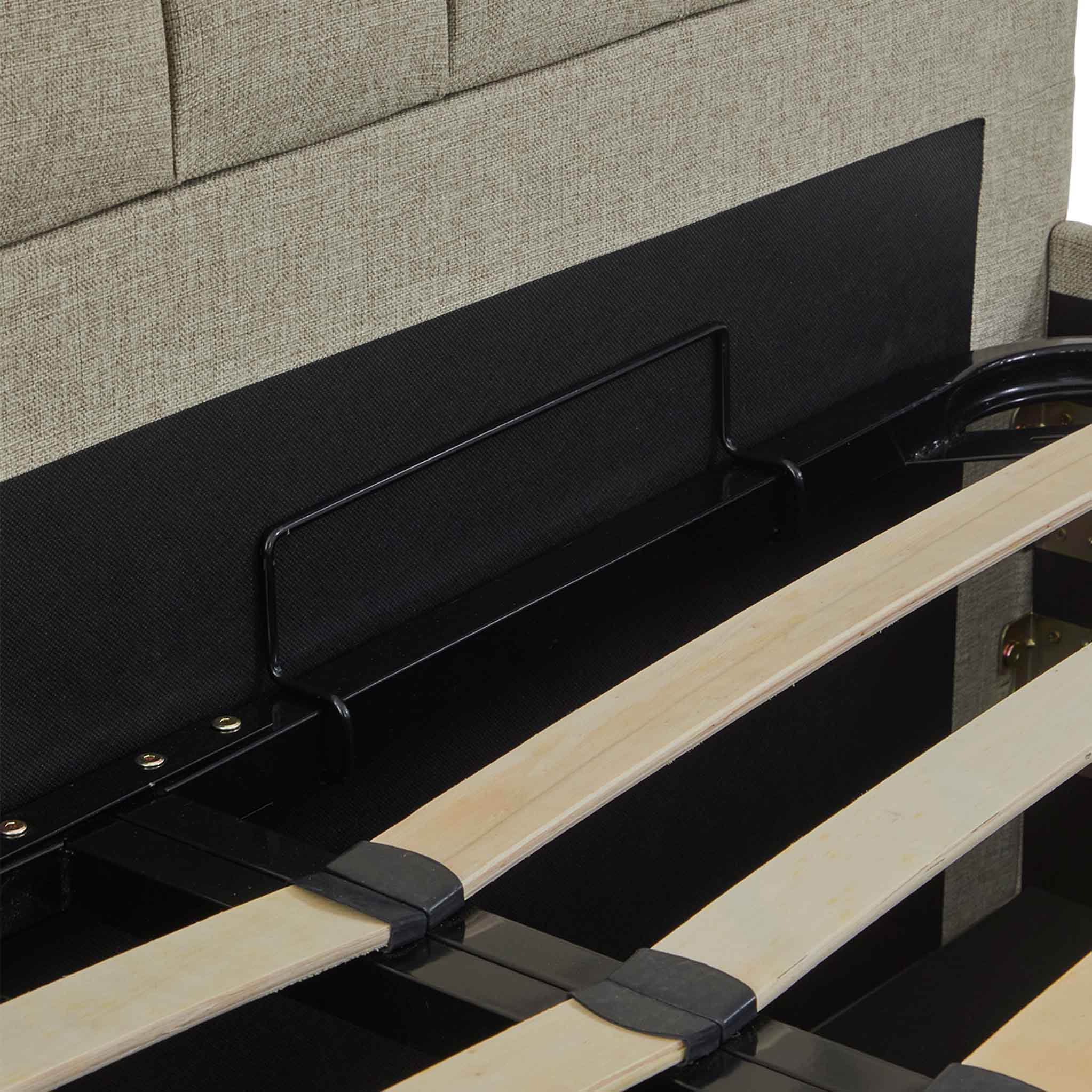 Cadre de lit coffre ottoman rembourré Sutton